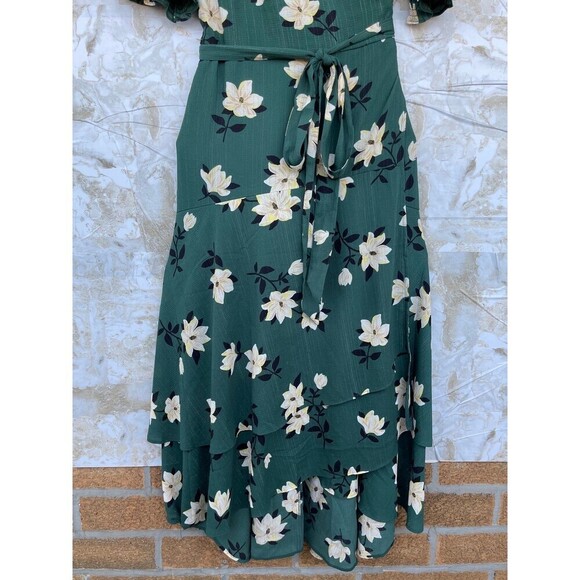 Draper James Naomi Wrap Dress in Shimmer Magnolia size 14 - Picture 6 of 12